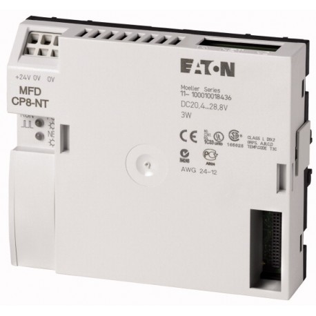 MFD-CP8-NT 265253 0004519703 EATON ELECTRIC Unité centrale/alimentation, 24V DC, extensible, avec easyNet, m..