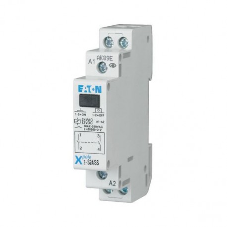 Z-S24/SS 265537 0004133971 EATON ELECTRIC Télérupteur, 24AC/12DC, 2F, 16A, 50Hz, 1PE