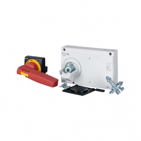 NZM4-XTVDVR 266618 Y7-266618 EATON ELECTRIC Maneta rotativa a puerta, rojo-amarillo, candable, para paro de