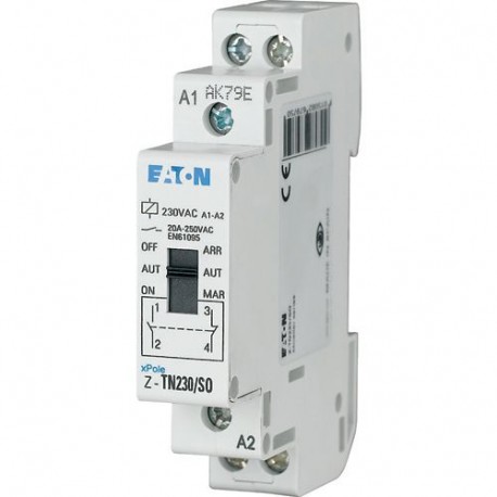 Z-TN24/SS 267976 EATON ELECTRIC Relè di preselezione, 24VAC/50Hz, 2NA, 20A, 1unità passo