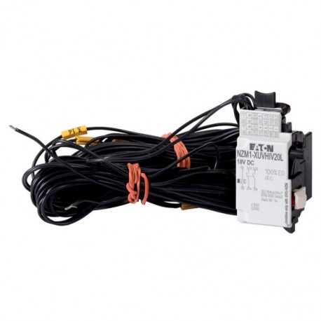 NZM1-XUVHIV20L 271609 EATON ELECTRIC Undervoltage release, 2early N/O, for delay unit, +cable