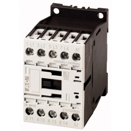 DILMP20(24V60HZ) 276961 XTCF020B00B6 EATON ELECTRIC Contactor de potencia Conexión a tornillo 4 polos 20 A A..