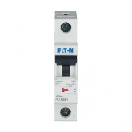 FAZ-B40/1 278539 EATON ELECTRIC FAZ-B40/1 Disjoncteur modulaire, 40A, 1p, courbe B, AC