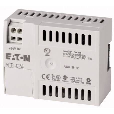 MFD-CP4 280888 0004560921 EATON ELECTRIC CPU (Texto) e fonte de alimentação de 24 VCC