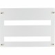 BFZ-FP-2/48 283060 Y7-283060 EATON ELECTRIC Piastra frontale apertura 45mm per 24 unità passo per fila, 2 fi..