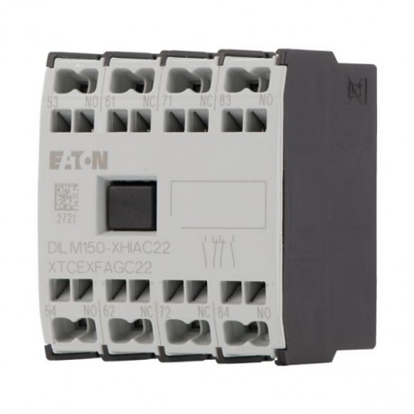 DILM150-XHIAC22 283465 XTCEXFAGC22 EATON ELECTRIC Bloque de contactos auxiliares 2 NO + 2 NC Montaje frontal..