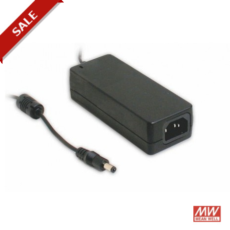 GS60A48-P1J MEANWELL Adaptador tipo secretária, Entrada: 90-264Vca, Saída: 48Vcc. 1,25 A. 60W