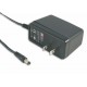 GS15U-6P1J MEANWELL AC-DC Wall mount adaptor, Output 24VDC / 0.62A, 2 pin USA plug