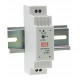 DR-15-24 MEANWELL AC-DC Industrial DIN rail power supply, Output 24VDC / 0.63A, plastic T-shape case