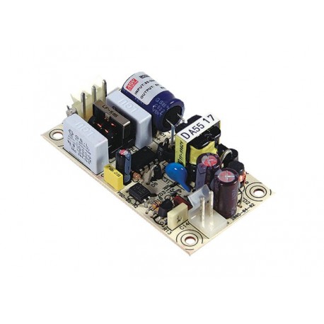 PS-05-12 MEANWELL Fuente de alimentación formato abierto, Entrada: 85-264VCA, Salida: 12VCC, 0,45A. Potencia..