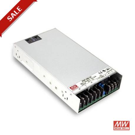 RSP-500-3.3 MEANWELL Fonte de alimentação comutada, Entrada: 85-264VCA, Saída: 3,3 VCC, 90A.Potência: 297W. ..