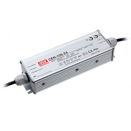 CEN-100-24 MEANWELL Driver LED AC-DC à sortie unique mode mixte (CV+CC), Sortie 24V / 4A