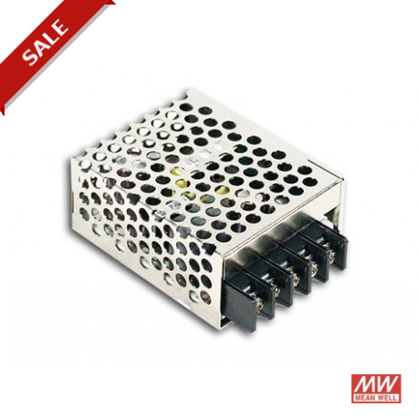 RS-15-3.3 MEANWELL Alimentation AC-DC fermée à sortie unique, Sortie 3.3 VDC / 3A, convection libre d'air