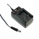 GE24I12-P1J MEANWELL Adaptador de parede, Entrada: 90-264VCA, Saída: 12VDC, 2A. 24W. Ficha de rede intercamb..