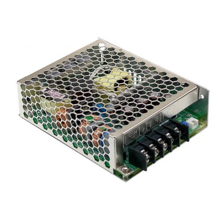 HRP-75-5 MEANWELL Alimentazione AC-DC chiuso uscita singola, Uscita 5VDC / 15A, 1U basso profilo, convezione..