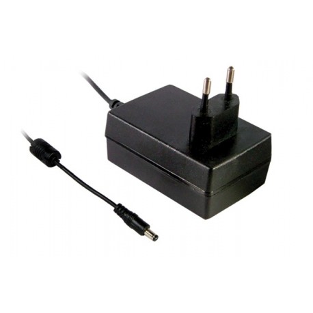 GS36E09-P1J MEANWELL Adaptador de pared, Entrada: 90-264Vca, Salida: 9Vcc. 3,5A. 31,5W. Clavija europea