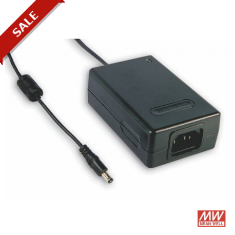 MES30A-7P1J MEANWELL Fonte de alimentação formato secretária, Entrada: 90-264 AC / 135-370 DC, Saída: 28V / ..