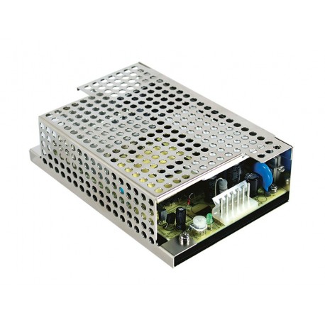 RPD-65C-C MEANWELL Fuente de alimentación formato caja de rejilla, Entrada: 90-264VCA, Salida: +5/1,5A y +12..