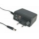 GS15E-1P1J MEANWELL AC-DC Wall mount adaptor, Output 5VDC / 2.4A, 2 pin Euro plug