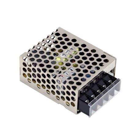 RS-15-24 MEANWELL Alimentation AC-DC fermée à sortie unique, Sortie 24VDC / 0,7 A, convection libre d'air