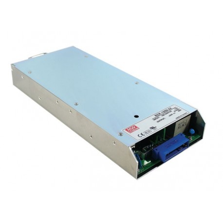 RCP-1000-24 MEANWELL AC-DC 19 inch rack power supply with PFC, Output 24VDC / 40A, 1U profile, Current shari..