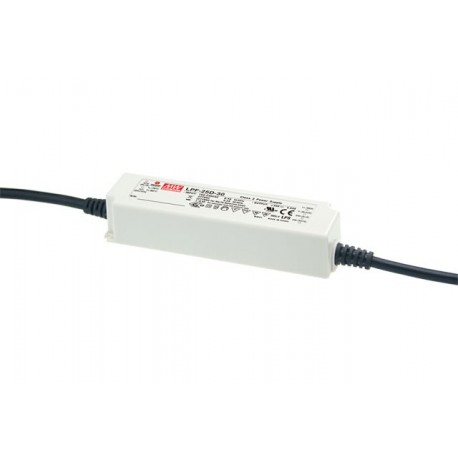 LPF-25D-12 MEANWELL AC-DC Single output LED driver Mix mode (CV+CC), Output 12VDC / 2.1A, cable output, Dimm..