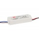 LPV-20-15 MEANWELL Driver LED AC-DC uscita singola, Tensione Costante (CV), Uscita 15VDC / 1.33 A, cavo Usci..