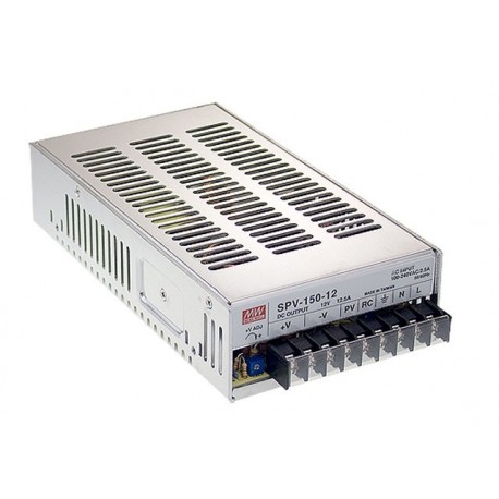 SPV-150-24 MEANWELL AC-DC Enclosed power supply, Output 24VDC / 6.25A, free air convection, Programmable out..