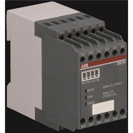 DX111-FBP.0 1SAJ611000R0101 ABB DX111 IO-Module for UMC100, 8 DI 24VDC, 4 DO, 1AO, Supply 24VDC