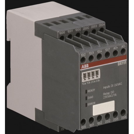1SAJ611000R0101 ABB DX111 IO-Modul für UMC100, 8 Digitaleingänge 24VDC, 4 DO, 1AO, Versorgung 24VDC