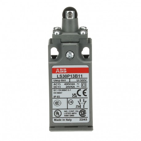 LS30P13B11 1SBV010213R1211 ABB ROLDA. PL.30MM IP65 1NC+1NA, B