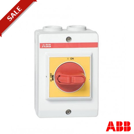 Qty of 5 ABB ISOLATING SWITCH and ENCLOSURE OTP 16BA3M 16amp 3 Pole 