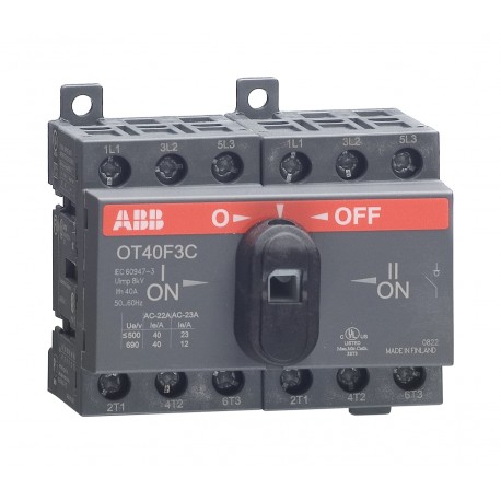 OT40F3C 1SCA104913R1001 ABB OT40F3C CHANGE-OVER SWITCH