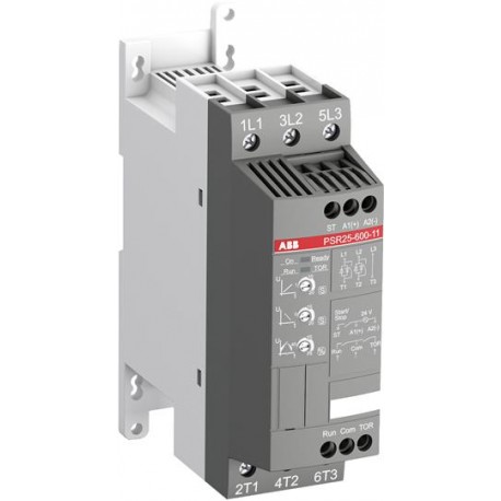 PSR25-600-11 1SFA896108R1100 ABB Arrancador suave 230V/5,5kW, 400V/11kW, 500V/15kW, 25A