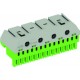 ZK144G 1SPE007715F9715 ABB Terminal block screwless PE 14x1,5-4mm²+4x25mm²