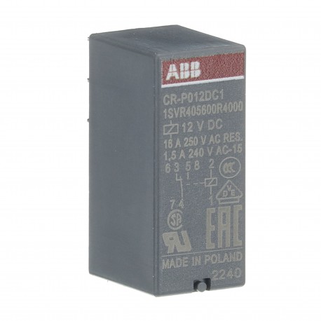 1SVR405600R4000 ABB Reles enchufables CR-P012DC1