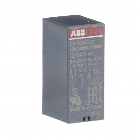 1SVR405601R0000 ABB Reles enchufables CR-P024AC2