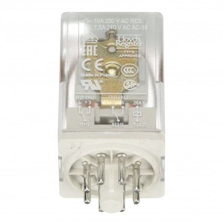 1SVR405621R0000 ABB CR-U024AC2 Pluggable interface relay 2c/o, A1-A2 24VAC, 250V/10A