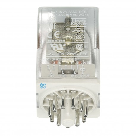 1SVR405622R4000 ABB CR-U012DC3 Pluggable interface relay 3c/o, A1-A2 12VDC, 250V/10A