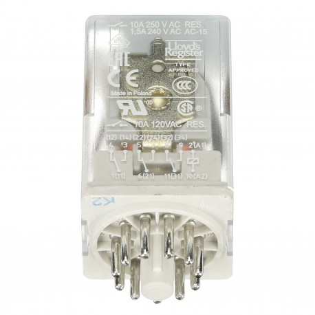 1SVR405622R8100 ABB CR-U110DC3L Pluggable interface relay 3c/o, A1-A2 110VDC, 250V/10A, LED