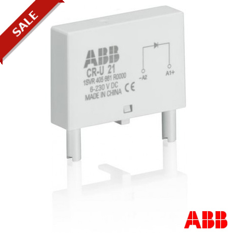 CR-U41C 1SVR405662R9000 ABB CR-U 41C Pluggable module diode and LED red, 110VDC,A1+, A2-