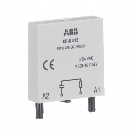 1SVR405663R0000 ABB CR-U 51B Pluggable elemento modulo RC, 6-24VAC / DC