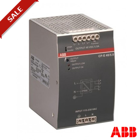 CP-E 48/5.0 1SVR427034R2000 ABB CP-E 48/5.0 Power supply In:115/230VAC Out: 48VDC/5A