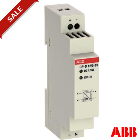 CP-D 12/0.83 1SVR427041R1000 ABB CP-D 12/0.83 Power supply In: 100-240VAC Out: 12VDC/0.83A