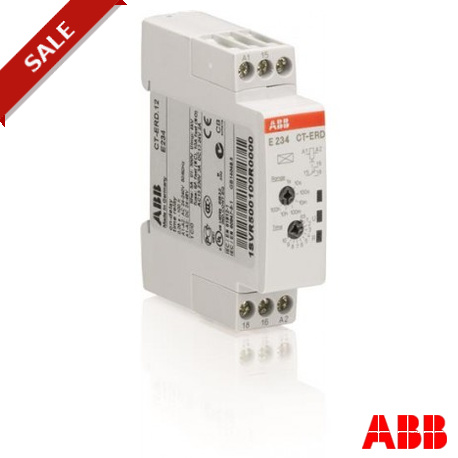 E234CT-ERD 1SVR500100R0000 ABB relé CT-ERD.12 tempo, no atraso 1c / o, 24-240VAC 24-48VDC