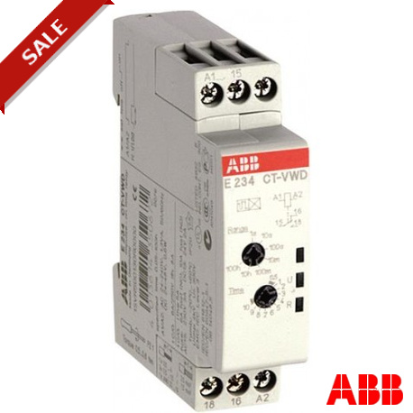 E234CT-VWD 1SVR500130R0000 ABB CT-VWD.12 Time relay, impulse-ON 1c/o, 24-240VAC 24-48VDC