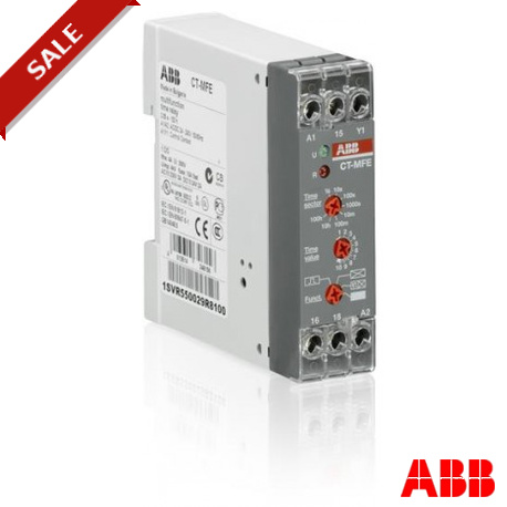 CT-MFE 1SVR550029R8100 ABB CT-MFE Tempo de revezamento, multifunções 1c / o, 0,05s-100h, 24-240VAC / DC