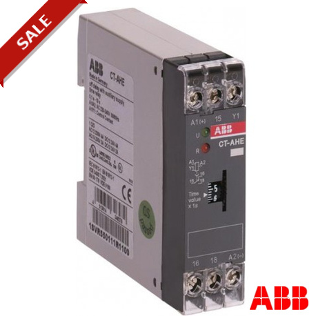 CT-AHE 1SVR550118R2100 ABB CT-AHE Time relay, OFF-delay 1c/o, 3-300s, 24VAC/DC