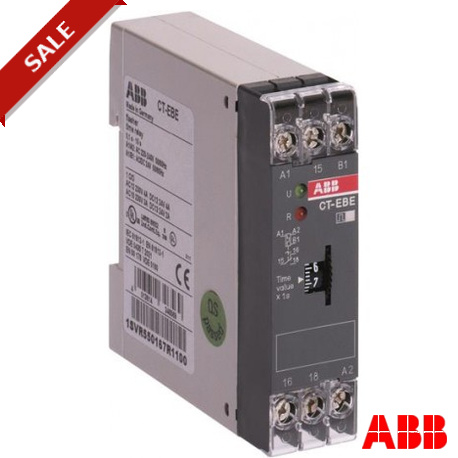 CT-EBE 1SVR550160R1100 ABB CT-EBE Time relay, flasher 1c/o, 0.1-10s, 110-130VAC
