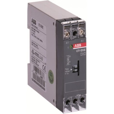 CT-EKE 1SVR550509R1000 ABB CT-EKE Zeitrelais, Einschaltverzögerung Festkörper-, 1n / o, 0.1-10s, 24-240VAC /..